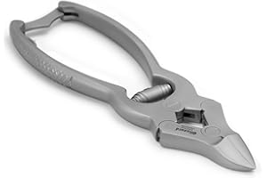 Blizzard Tagliaunghie Professionale - Tronchese per Unghie dei Piedi - Taglio Concavo - Molla a Spirale - Manico Zigrinato - CE strumento chirurgico per Podologi - Fabbricato in acciaio inossidabile Tedesco 15 cm