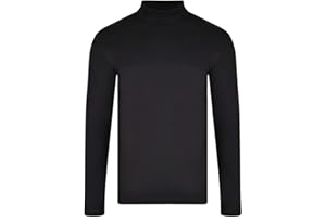 Paradise Mens ROLL Neck Long Sleeve Cotton Polo Turtle Neck UK Sizes M,L,XL,XXL,XXXL New