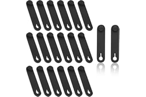 KSJEHW 30 Pezzi Fascette per Cable Organisateur per Cavi Fascette per Cavi in Gomma Supporto In Gomma Nera Fascette Universali per Moto Auto Prodotto Meccanico Cavo Caricabatterie Domestico