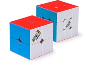 Rubik's Cube – Duo Original Speed Cubes 3x3 und 2x2, Ultra-leichtgängige Zauberwürfel, hochwertige Verarbeitung, Doppelpack für Einsteiger und Profis, für Kinder ab 8 Jahren