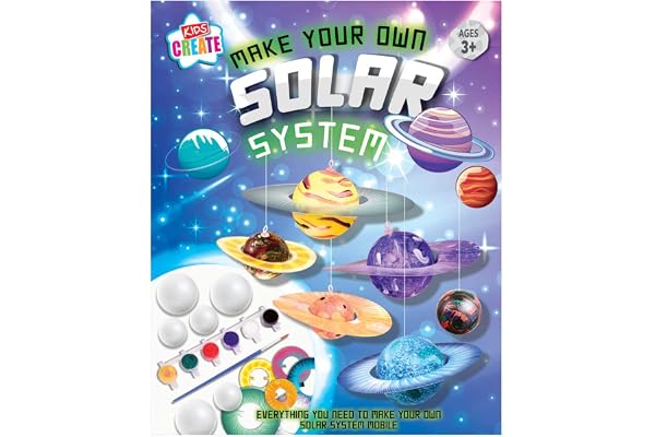 Kids Create Créez Votre Propre kit de Bricolage Imaginaire du système Solaire à partir de 3 Ans
