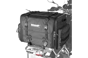 Rhinowalk Motorcycle Saddle Bag Motorbike Tail Bag Waterproof Expandable Pannier Bag Powersports Travel Luggage