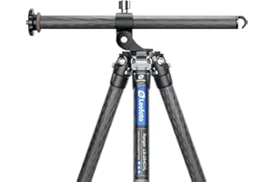 Leofoto - Ranger - Trípode de Carbono con Colum Central inclinable - Patas Ajustables en 3 ángulos - Ideal para fotografía Macro - LS-284 CVL Explorer