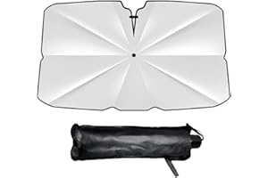 Eteslot Parasoles Coches, Paraguas Parasol Coche, Parasol Coche Delantero Paraguas, Parasoles Coche Luna Delantera, Sol Plegable para Coche, Bloque Calor UV