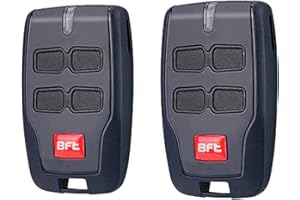 VAILIKEY 2PCS 4 Buttons for BFT Mitto 2 Gate Rmeote Door B RCB,433MHZ,4 Channels Fit for Rolling BFT Mitto 2,Kleio,Ghibli,TRC 2,Kleio,Ghibli,TR