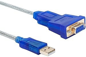 DTECH USB to Serial Female Adapter Cable DB9 RS232 to USB 2.0 Cord with Prolific PL2303 Chip Windows 11 10 8 7 Mac Linux（1m）