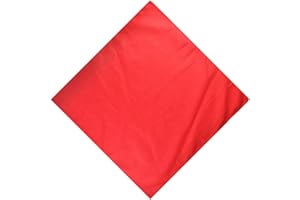 Basic Sense Unisex Men Woman Plain Solid Colour 100% Cotton Bandana Head Neck Wrist Handwrap, Wristband, Scarf, 55 x 55cm (22” x 22”)