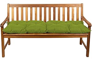 gutekissen Coussins pour Banc, Coussins pour balançoire de Jardin, siège LS (120x50, Lime)
