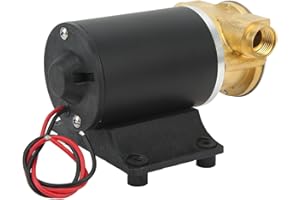 AIRSHI Bomba de Agua de Mar, Bomba de Achique con Impulsor, Fácil Operación, Gran Vida útil 6 GPM para Suministro de Líquido (24V)