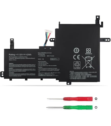 B31N1723 B31BN95 Batería de portátil Compatible con ASUS VivoBook K570UD K570ZD R570UD R570ZD Series(11.4V 48Wh 4240mAh