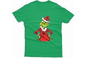 ATTAR APPAREL Grumpy Grinch Green Xmas Christmas New Seasons Greetings Funny Family Matching Christmas T Shirt