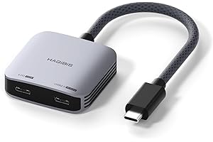 Hagibis - Adattatore per occhiali AR da 8 K a 60 Hz da 4 K a 144 Hz USB C a occhiali e convertitore di ricarica, adattatore di alimentazione e set da 100 W PD per XREAL, Viture, Rokid, Steam Deck, ROG
