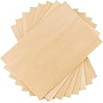 10 Fogli Compensato Di Tiglio 3mm - 300x200 Mm, Per Modellismo, Pirografia, Taglio Laser