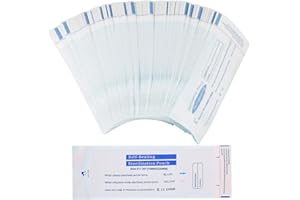 WUSJCOF 200 Sterilisationsbeutel selbstklebend für Kosmetiker Autoklav Sterilisator Instrumente Tätowierungen Maniküre Zahnmedizin 70x230 mm