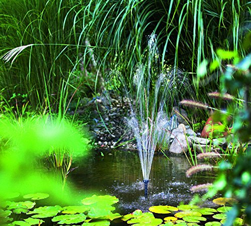 Solar Teichpumpe Milano mit 2 verschiedenen Sprinkleraufsätzen, esotec 101733 - 5