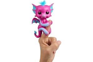Wowwee Fingerlings Sandy Mascota Interactiva, Color Rosa con Glitter (3583)