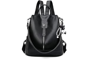 BUKESIYI Donna Borsa Zaino Elegante Zainetto Borse a Tracolla Zaini Antifurto Zainetti 2023 PU Pelle CCIT78158 Nero