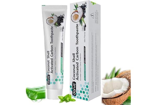 Vista Dentifrice Charbon 100% Naturel 1Pack Charbon Blanchiment Des Dents Sans Fluor Professionnel, Anti Tartre Dentifrice Bio