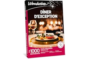 Wonderbox - Dîner D'exception - Coffret Cadeau - Idée Cadeau Gastronomie