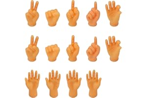 Mini Kleine Hände Fingerpuppen, JANDH 14 Stück Kleine Hände, Gummi Fingerpuppen, Fingerpuppe Lustige, Fingerpuppen für Familien- und Freundestreffen und Interaktion mit Haustieren