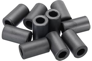 PATIKIL 10Stk Ferrite Toroid Kern Toroid Kern 0.6" ADx0.4" IDx1.1" H Ferrite Ringe Transformator Ferrite Toroid Kerne für EMI/RFI Filtern Schwarz