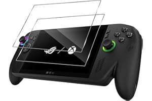 Haofun 2 pièces Protecteur d'écran pour ROG Xbox Ally X/ROG Xbox Ally, pour Verre Trempé, 9H Ultra HD Protecteur d'écran, Installation Facile Sans Bulles (Transparent)