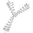 Pinnacle Vastu Stainless Steel Conical Anti clockwise Spring for Air Element Set of 3