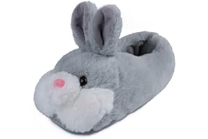 OSVINO Pantofole Donna Animali Coniglio Casa Invernali Peluche Calde Chiuse Pelose Divertenti Ciabatte Animali Pantofole con Pelo