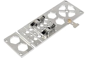 TOOLCOOL Upgraded 340mm Track Saw Square Right Angle Circular Saw Guide Rail Angle Stop Accessories Compatible with Festool and Makita Guide Rail (Silver)