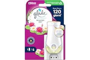 Glade Elektryczny odświeżacz powietrza z olejkami eterycznymi, zapachem Relaxing Zen, 1 dyfuzor i 1 wkład
