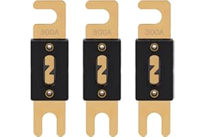 VEXUNGA ANL Fusibili Auto 300A 32V Fusibile Stereo 300 Amp 32Volt per Sistema Audio e Video Autoveicoli (Confezione da 3 Pezzi)