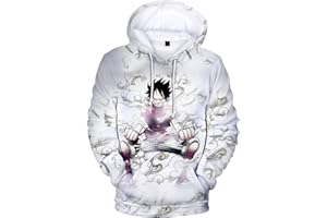 YIMIAO Unisex 3D Drucken One Piece Pullover Manga Anime Outwear Herren Jungen Hoodie Luffy Ace Kapuzenpullover