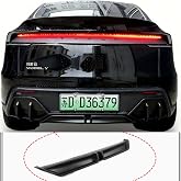 Tesla Model Y Juniper (2025-2026+) Uyumlu Arka Tampon Alt Lapi (Rear Bumper Lip) (Parlak Carbon Fiber)