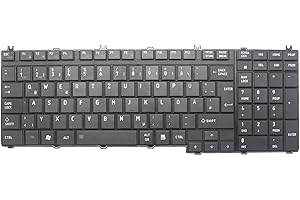 XIIXTOO Tastiera DE di Ricambio per Tastiera per ToshibaSatellite P300 P305 L350 L350D L355 L355D L550 L555 L550D L500 L505D A500 P500 P505 QosimioF60 F75000000 DE G50X; 300X305GR Tedesco LayoutQWERTZNero