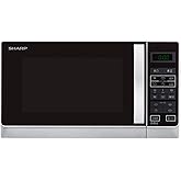 Sharp R642INW 2-in-1 Mikrowelle mit Grill/ 20 L/ 800 W/ 1000 W Quarzgrill/ 8 Automatikprogramme/ Timer/ Kindersicherung/ Ener