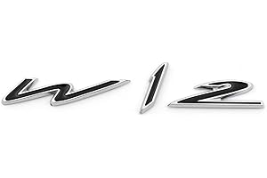 Bruce & Shark Metal Wing W12 Emblem Badge Sticker Fit for Bentley Genuing Continental Gt Gtc