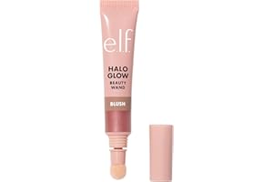 e.l.f. Halo Glow – Baguette de maquillage pour fard à joues liquides pour des joues éclatantes, infusées de squalane, végétalien et sans cruauté envers les animaux, Pink-Me-Up
