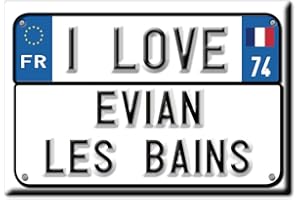 Enjoymagnets ÉVIAN Les Bains Souvenir Aimant DE FRIGO LA Grande-Bretagne Royaume-UNI Picardie IDÉE DE Cadeau Magnets Je Aime