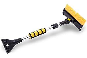 ‎PROPLUS PRO PLUS Schneebürste mit Gummiwischer, Eiskratzer und Teleskopstiel