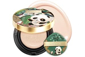 CATKIN Panda Land Foundation Full Coverage, Base de Maquillaje Transpirable con Fórmula Nutritiva y de Larga Duración, Cobertura Construible para Piel Sensible, 15 gr x 2