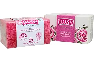 BULGARIAN ROSE KARLOVO Rose Original Glycerin Soap-Sponge