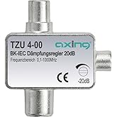 Axing TZU 4-00 Cable TV adjustable Attenuator with Coax IEC Connectors (0.1-1000 MHz)