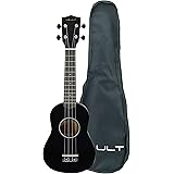Vault UK-003 Soprano Colourful Ukulele 21 inch with Gig-Bag - Black: 