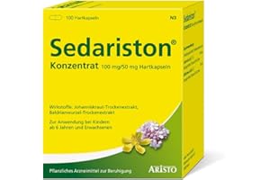 Sedariston® Konzentrat bei Unruhe, Stress, Anspannung, Schlafstörungen, pflanzliches Arzneimittel aus Johanniskraut + Baldrian, 100 Stk