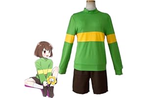 Tubaxing Anime Gioco Undertale Frisk Chara Costume Cosplay Felpe Undertale Abbigliamento A Maniche Lunghe con Collo Alto