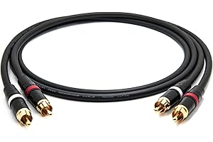 enoaudio Mogami 2534 Quad Cavo Coppia (L,R) professionale | Neutrik Gold RCA | HiFi - 1,0 m