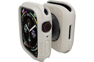 elkson 41mm Bumper Case Compatible with Apple Watch 9/8/7, Quattro Series Rugged Case for iWatch, Military Grade Durable Protective Cover, Flexible Shockproof, Starlight