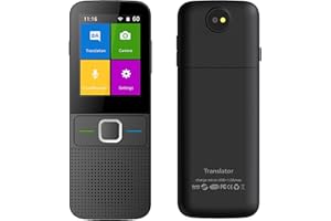 COJJ Traduttore Istantaneo Vocale, Traduttore Simultaneo Portatile Supporto 137 Lingue TraduttoreI Inglese Offline WiFi/Hotspot/Touch Screen