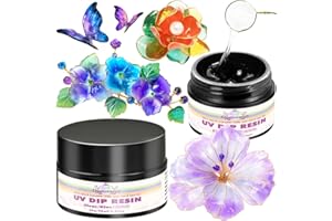 FUNSHOWCASE Resina UV per fai da te per stampini a fili, per creazione di gioielli, trasparente, 40 ml