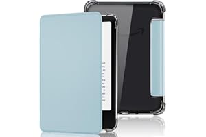 Fancity Przezroczyste etui kompatybilne z Kindle Paperwhite 11. generacji i Paperwhtie Signature Edition 2021, miękka przezroczysta obudowa TPU, z magnetycznym zamknięciem, inteligentny automatyczny